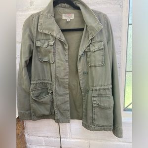 Size S ecote green military style jacket